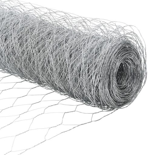 Hatszögletű Kerítés 1x100 m Horganyzott Acél,  Kerítés Oszlopok Tüske 13 db Ø32 mm 120 cm Horganyzott Acél