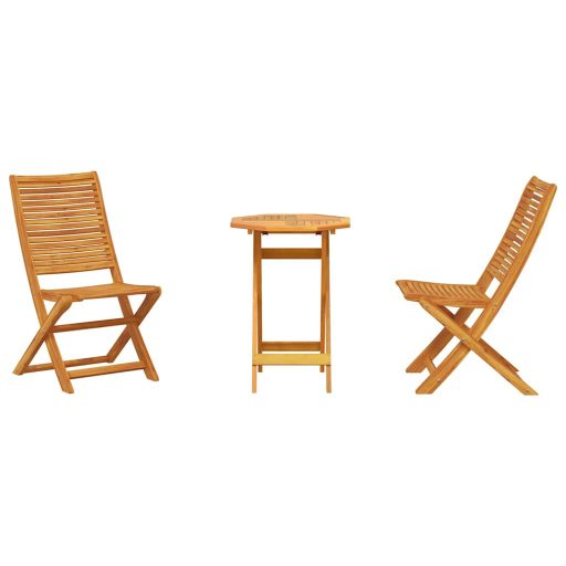 Összecsukható bistro szett 3 pcs 60 x 60 x 75 cm