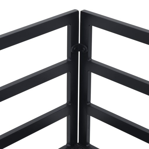 Kerti Kanapé Szett 9 pcs Fekete 70 x 70 x 32 cm Alumínium