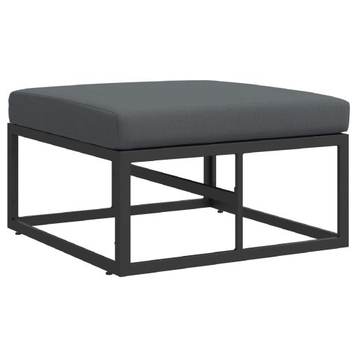 Kerti Kanapé Szett 5 pcs Fekete 70 x 70 x 32 cm Alumínium
