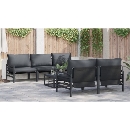 Kerti Kanapé Szett 6 pcs Antracitszürke 70 x 70.5 x 31.5 cm