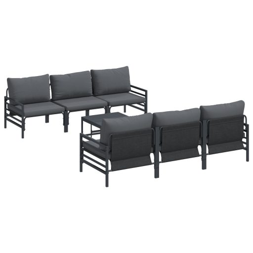 Kerti Kanapé Szett párnával párnával 7 pcs Antracit 70 x 70,5 x 31,5 cm