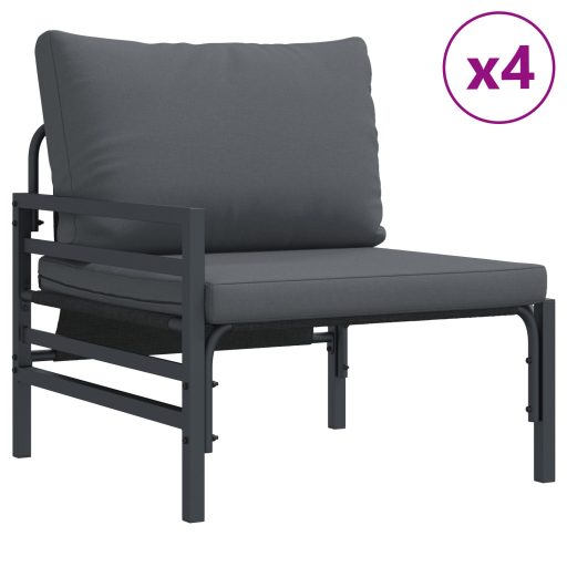 Kerti Kanapé Szett párnával párnával 7 pcs Antracit 70 x 70,5 x 31,5 cm