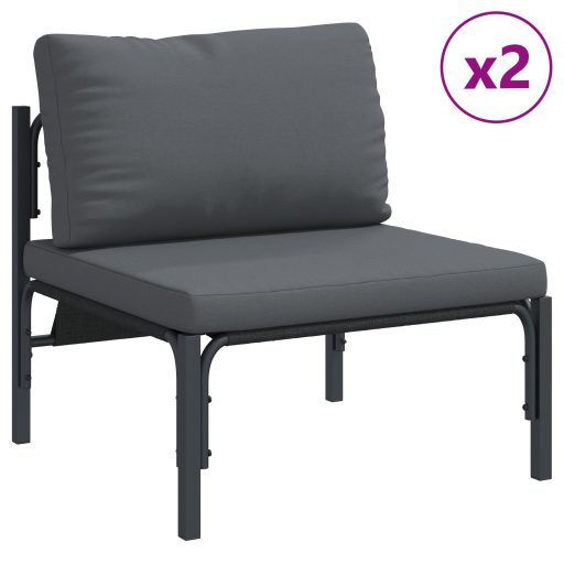 Kerti Kanapé Szett párnával párnával 7 pcs Antracit 70 x 70,5 x 31,5 cm