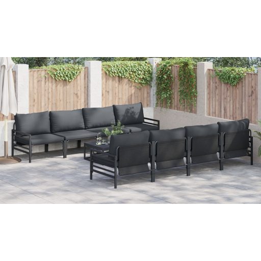 Kerti Kanapé Szett 9 pcs Antracitszürke 70 x 70.5 x 31.5 cm