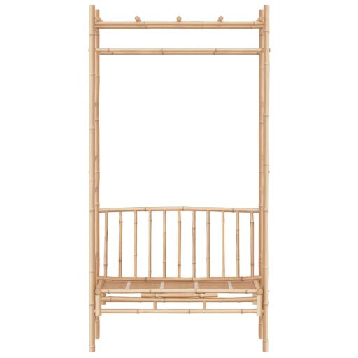 Bambusz kerti pad pergolával 116 cm