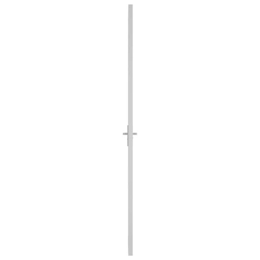 Fehér ESG üveg és alumínium beltéri ajtó 93 x 201,5 cm