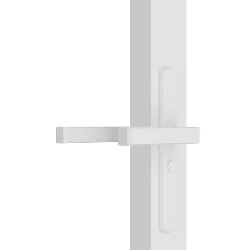 Fehér ESG üveg és alumínium beltéri ajtó 93 x 201,5 cm