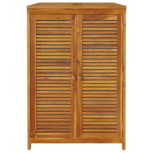 Tömör akácfa kerti tárolóláda 70 x 87 x 104 cm