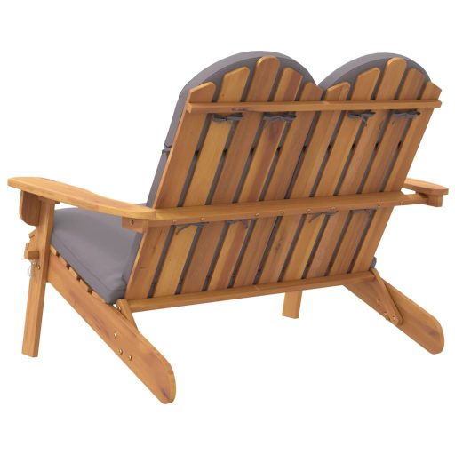 Tömör akácfa Adirondack kerti pad párnával