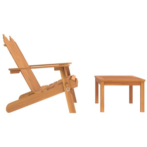2 részes tömör akácfa kerti Adirondack ülőgarnitúra
