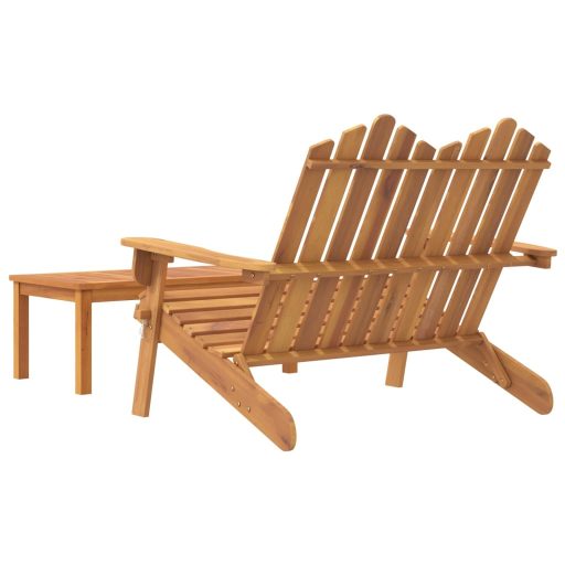 2 részes tömör akácfa kerti Adirondack ülőgarnitúra