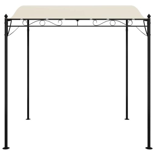 Krémszínű szövet és acél pavilon 2 x 2,3 m 180 g/m²