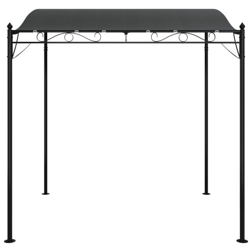 Antracitszürke szövet és acél pavilon 2 x 2,3 m 180 g/m²