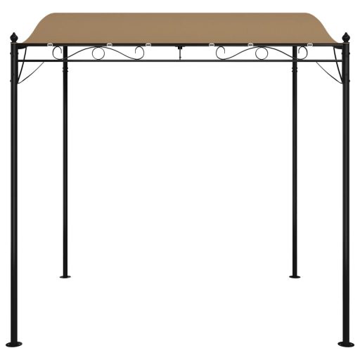 Tópszínű szövet és acél pavilon 2 x 2,3 m 180 g/m²