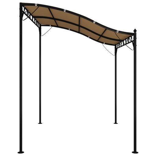 Tópszínű szövet és acél pavilon 2 x 2,3 m 180 g/m²