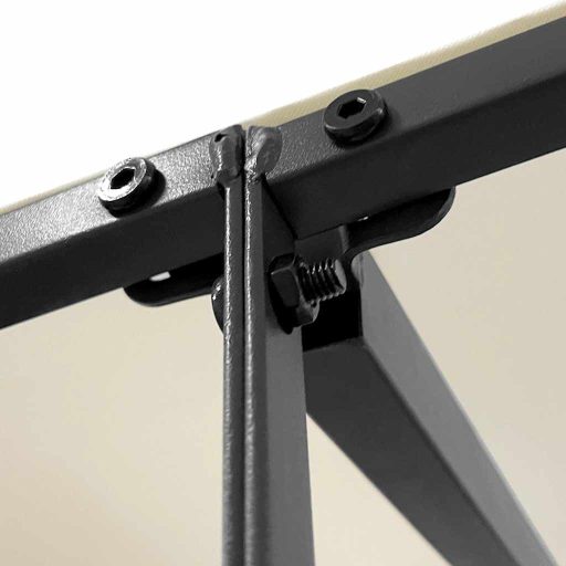 Krémszínű szövet és acél pavilon 4 x 3 m 180 g/m²