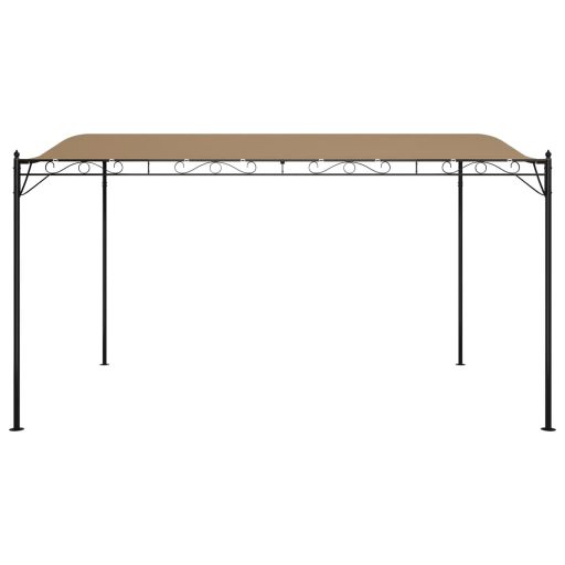 Tópszínű szövet és acél pavilon 4 x 3 m 180 g/m²