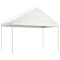Fehér polietilén pavilon tetővel 4,08 x 2,23 x 3,22 m