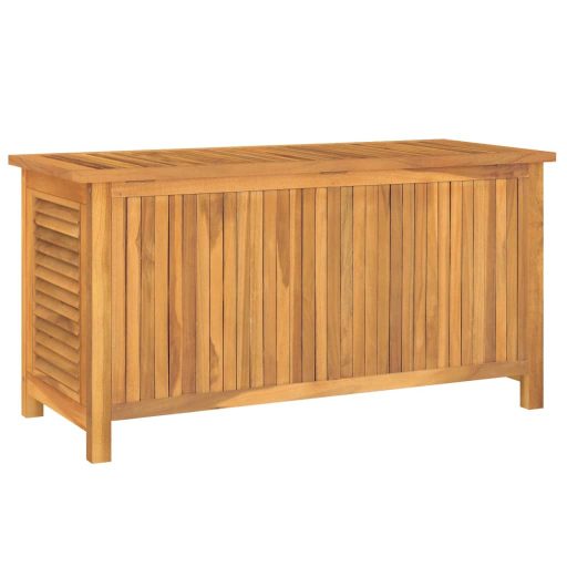Tömör tíkfa kerti tárolóláda zsákkal 114 x 50 x 58 cm