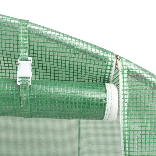 Zöld acélvázas melegház 6 m² 3 x 2 x 2 m