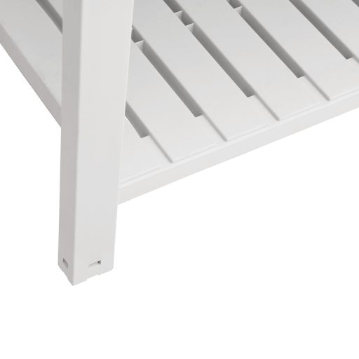Fehér polipropilén magaságyás 110x45x79 cm