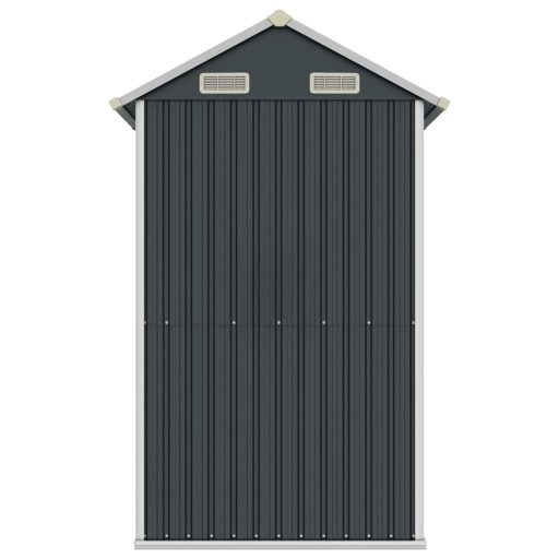 Antracitszürke horganyzott acél kerti fészer 192x152,5x237 cm