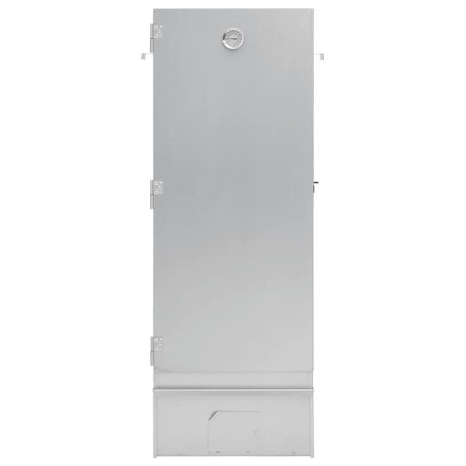 Horganyzott acél BBQ füstölőkemence faaprítékkal 44,5x29x110 cm