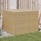 Vegyes bézs polyrattan kerti tárolóláda 291 L