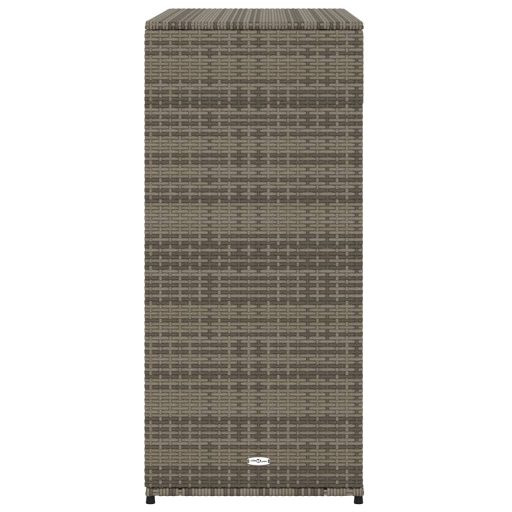 Szürke polyrattan kerti tárolószekrény 105 x 55 x 113 cm
