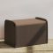 Barna polyrattan tárolópad párnával 80 x 51 x 52 cm