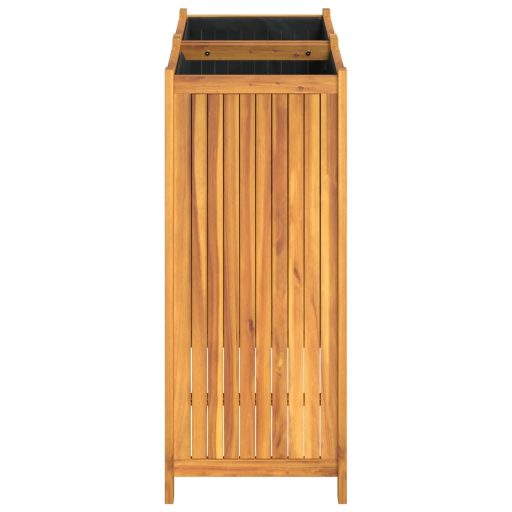 Tömör akácfa kerti virágtartó béléssel 84 x 42 x 100 cm