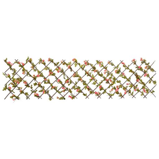 5db sötét rózsaszín bővíthető műborostyánrács 180 x 60 cm