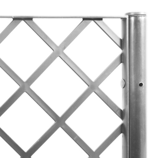 Világosszürke PP rácsos kerti ültetőláda 160 x 120 x 140 cm