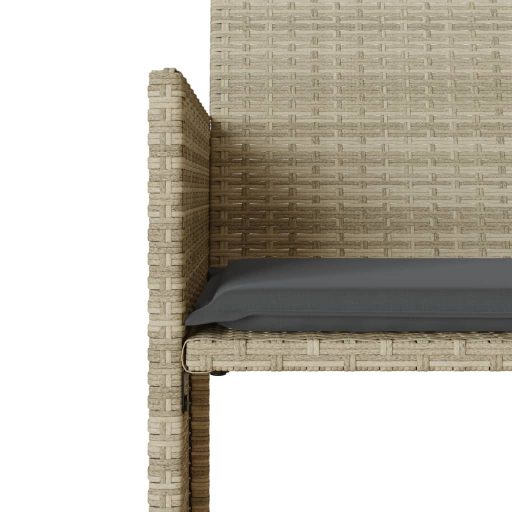 2 személyes szürke polyrattan kerti kanapé asztallal/székkel