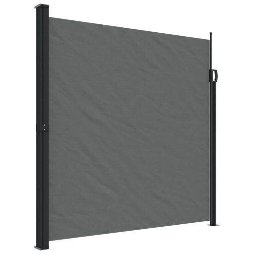 Antracitszürke behúzható oldalsó napellenző 200 x 500 cm