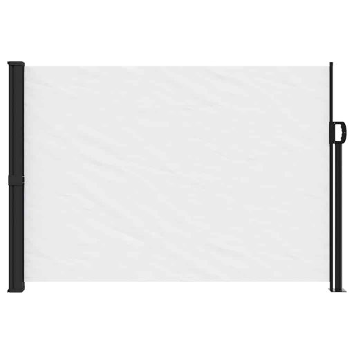 Fehér behúzható oldalsó napellenző 140 x 600 cm