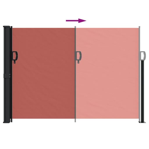 Terrakotta behúzható oldalsó napellenző 140 x 600 cm