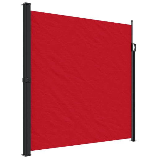Piros behúzható oldalsó napellenző 200 x 600 cm