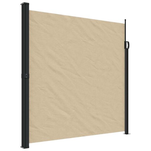 Bézs behúzható oldalsó napellenző 200 x 600 cm