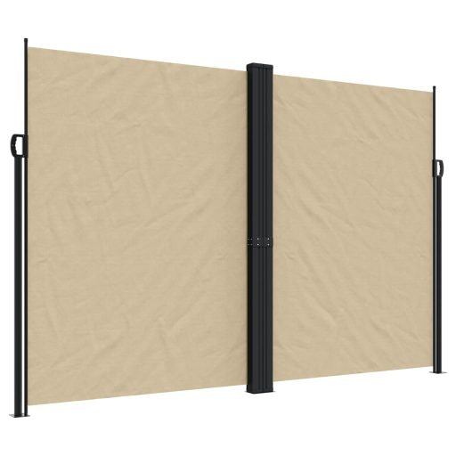 Bézs behúzható oldalsó napellenző 220 x 600 cm