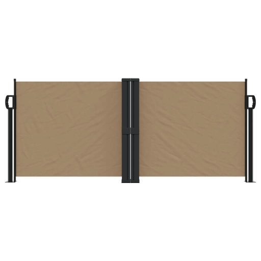 Tópszínű behúzható oldalsó napellenző 100 x 1000 cm