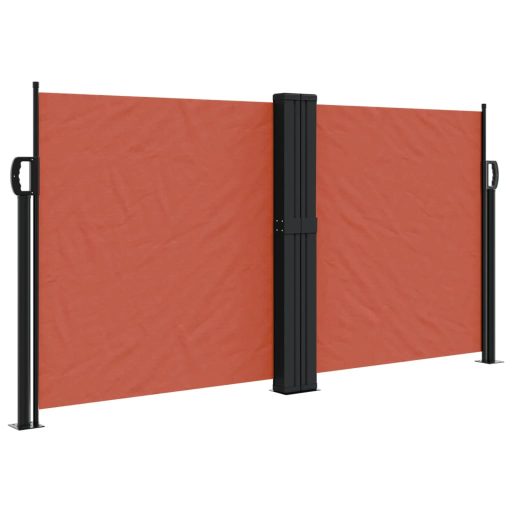 Terrakotta behúzható oldalsó napellenző 120 x 1000 cm