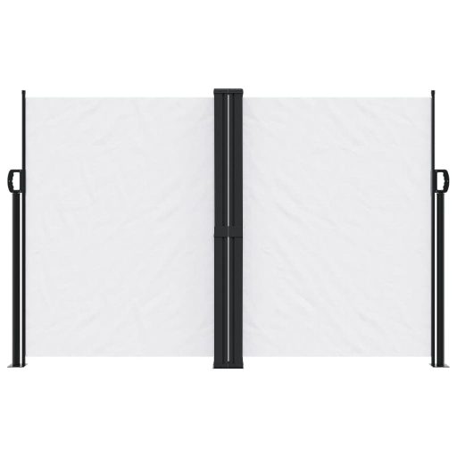 Fehér behúzható oldalsó napellenző 160x1000 cm