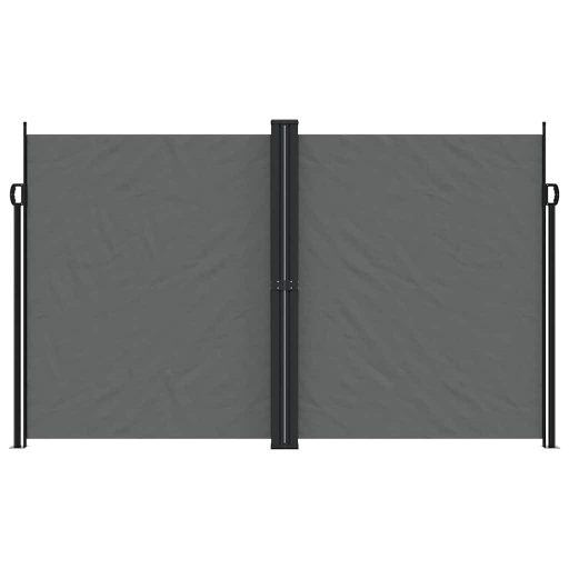Antracitszürke behúzható oldalsó napellenző 200 x 1000 cm