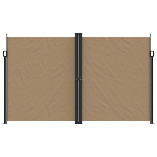 Tópszínű behúzható oldalsó napellenző 200 x 1000 cm