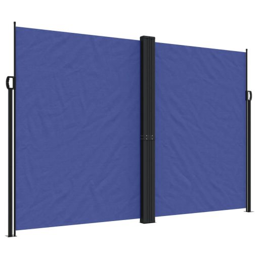 Kék behúzható oldalsó napellenző 220 x 1000 cm
