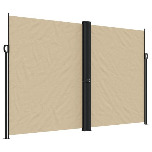 Bézs behúzható oldalsó napellenző 220 x 1000 cm