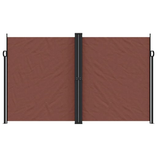 Barna behúzható oldalsó napellenző 200 x 1200 cm