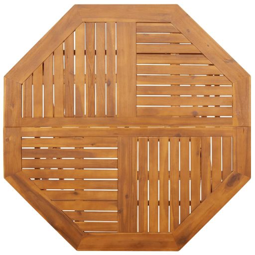 Tömör akácfa összecsukható kerti asztal Ø110x75 cm